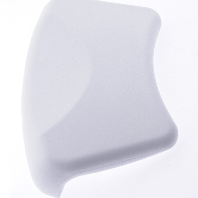 Підголовник для ванни на присосках, білий округлений