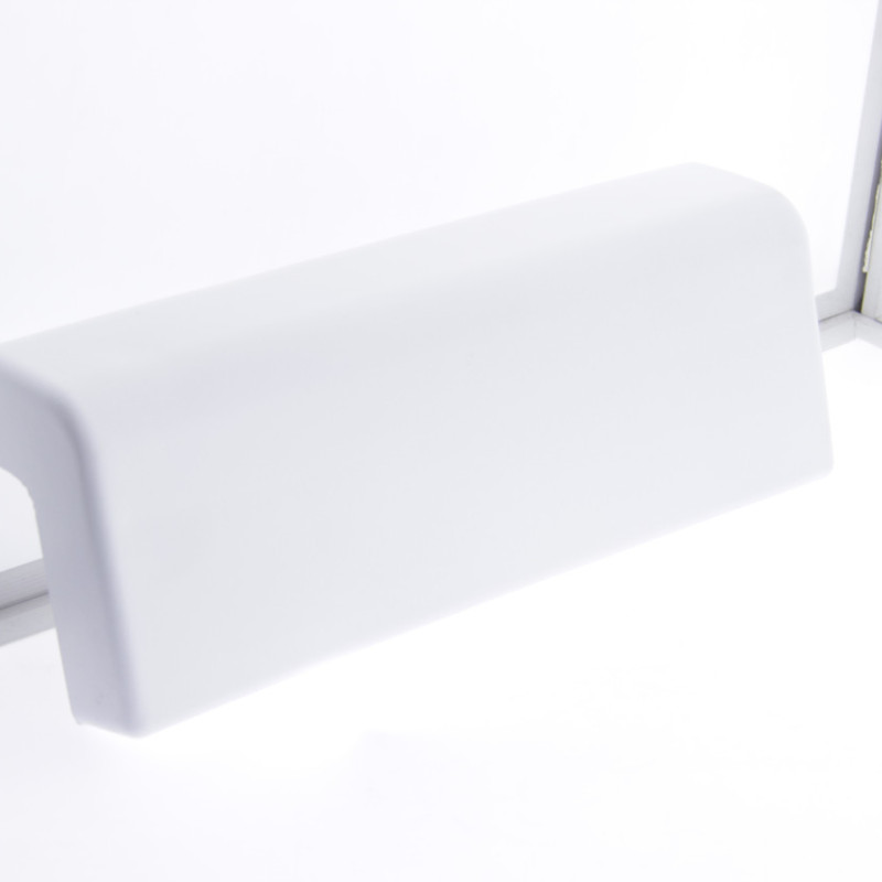 Підголовник для ванни на присосках, білий округлений