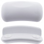 Підголовник для ванни на присосках, білий округлений