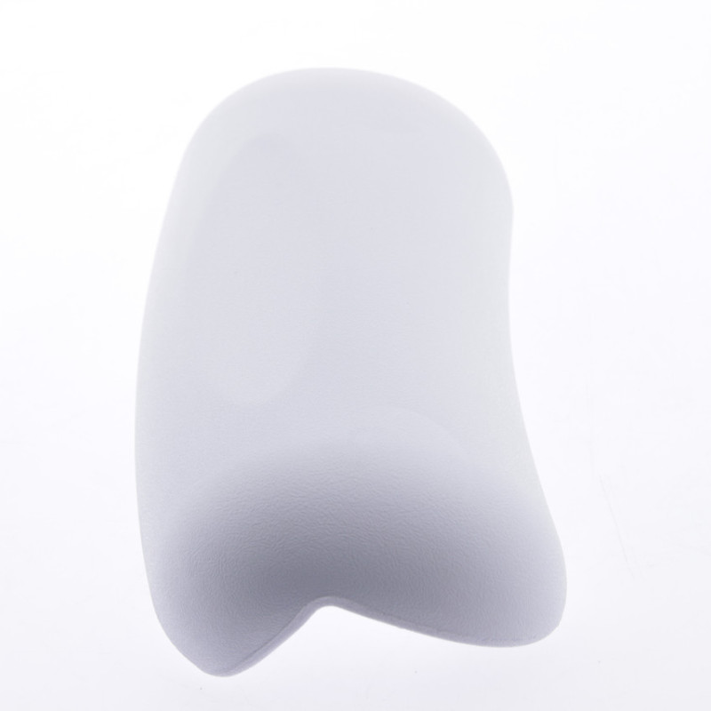 Підголовник для ванни на присосках, білий округлений