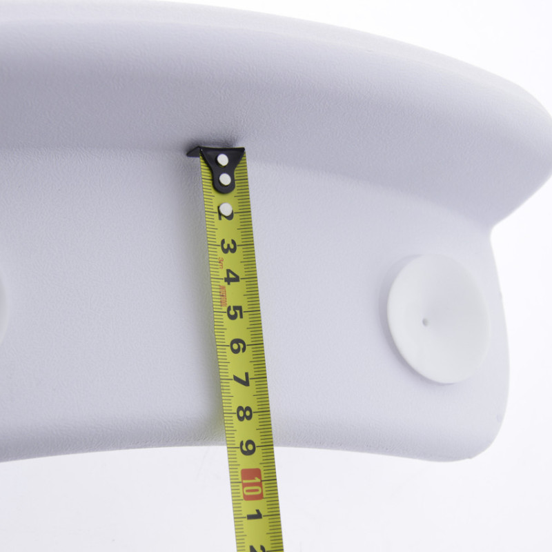 Підголовник для ванни на присосках, білий округлений