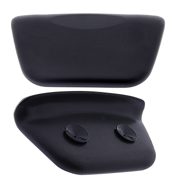 Підголовник для ванни на присосках, білий округлений