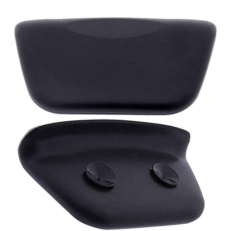 Підголовник для ванни на присосках, білий округлений