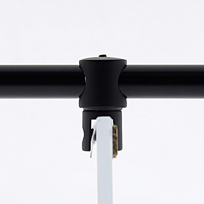 Конектор до труби 19 мм труба-Скло прохідний чорний мат (КН08 БЛ)