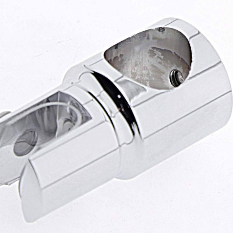 Конектор до труби 19 мм труба-Скло прохідний хром (КН08 ЦП)