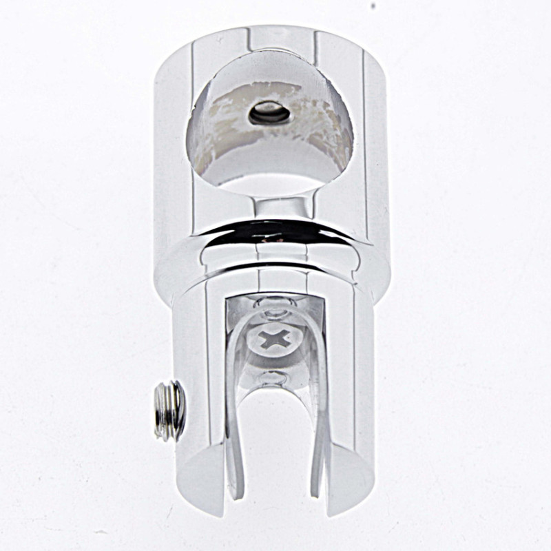 Конектор до труби 19 мм труба-Скло прохідний хром (КН08 ЦП)