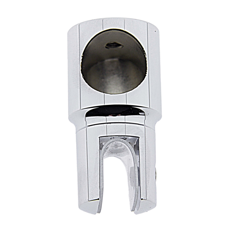 Конектор до труби 19 мм труба-Скло глухий хром (КН11 ЦП)