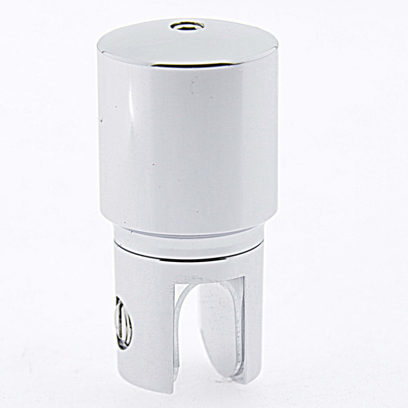 Конектор до труби 19 мм труба-Скло глухий хром (КН11 ЦП)