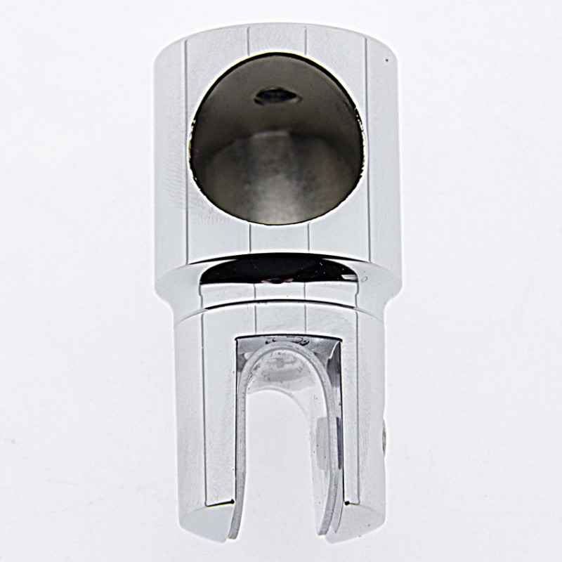 Конектор до труби 19 мм труба-Скло глухий хром (КН11 ЦП)