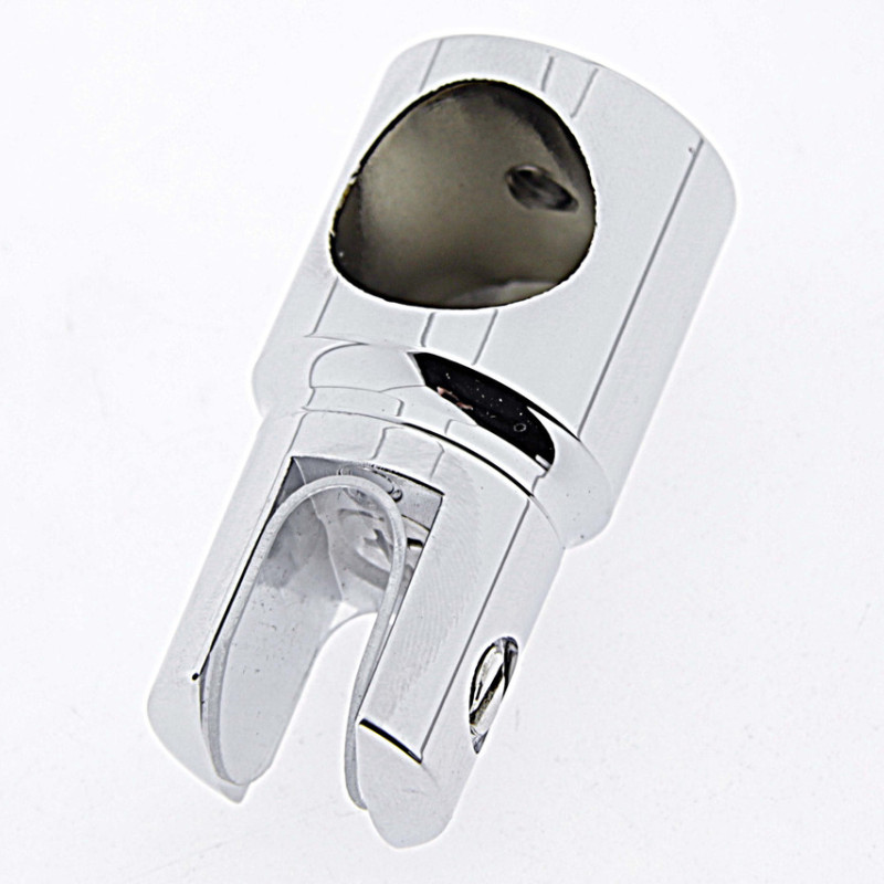 Конектор до труби 19 мм труба-Скло глухий хром (КН11 ЦП)