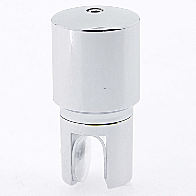 Конектор до труби 19 мм труба-Скло глухий хром (КН11 ЦП)