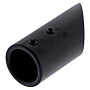 Конектор до труби 45° чорний мат (КН13 БЛ)
