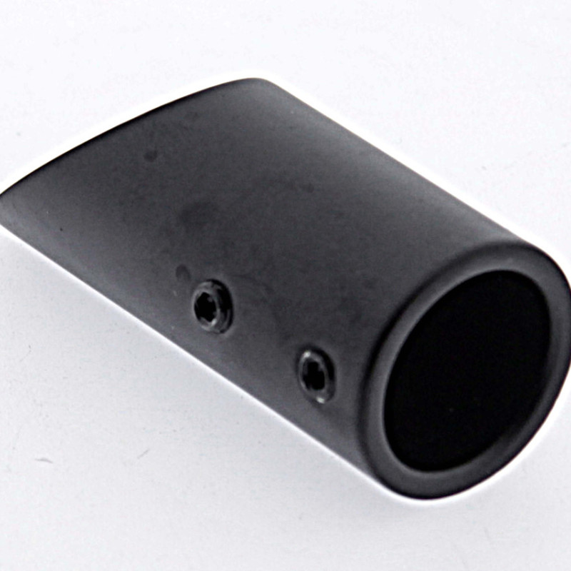 Конектор до труби 45° чорний мат (КН13 БЛ)