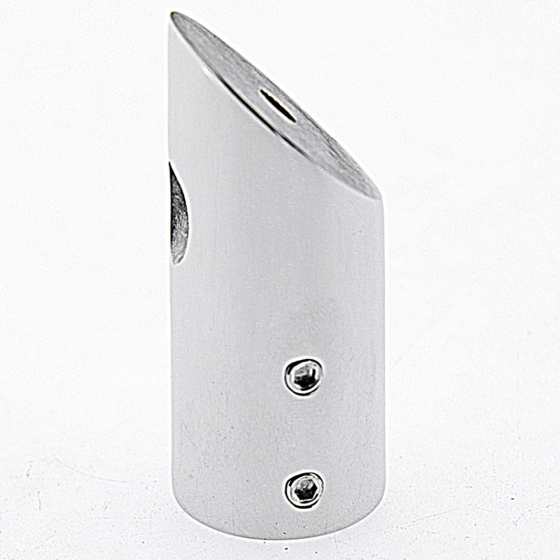 Конектор до труби 45° полірована неіржавка сталь (КН13 ПСС)