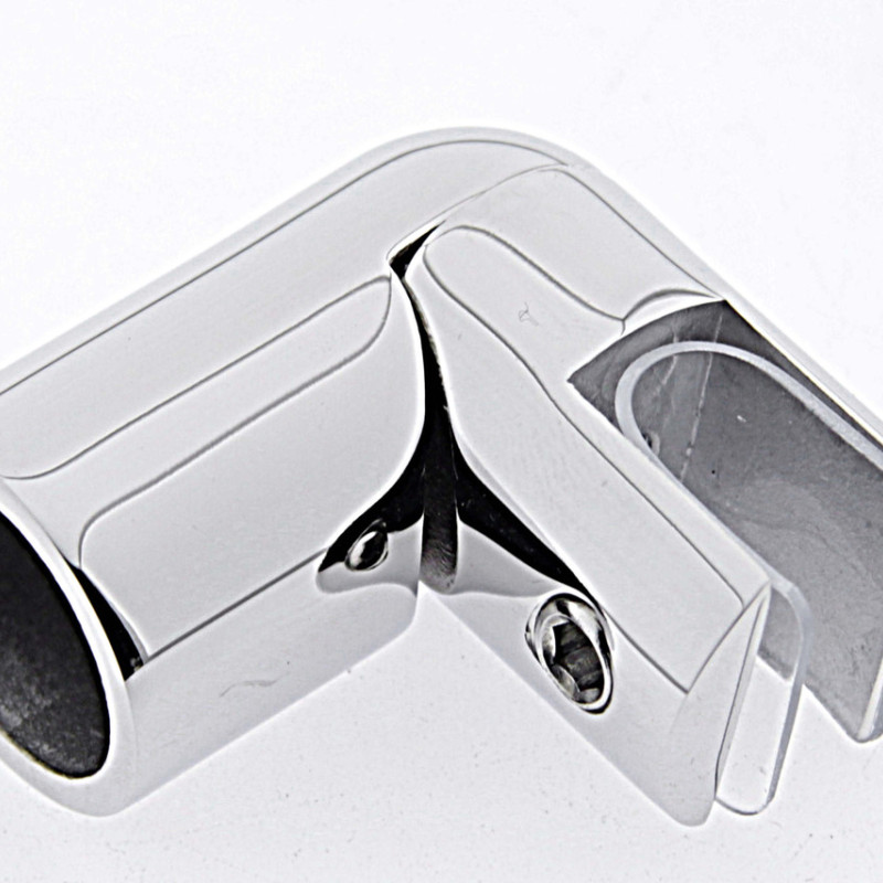 Конектор до труби глухий 90° сатин (КН15 ЦП)