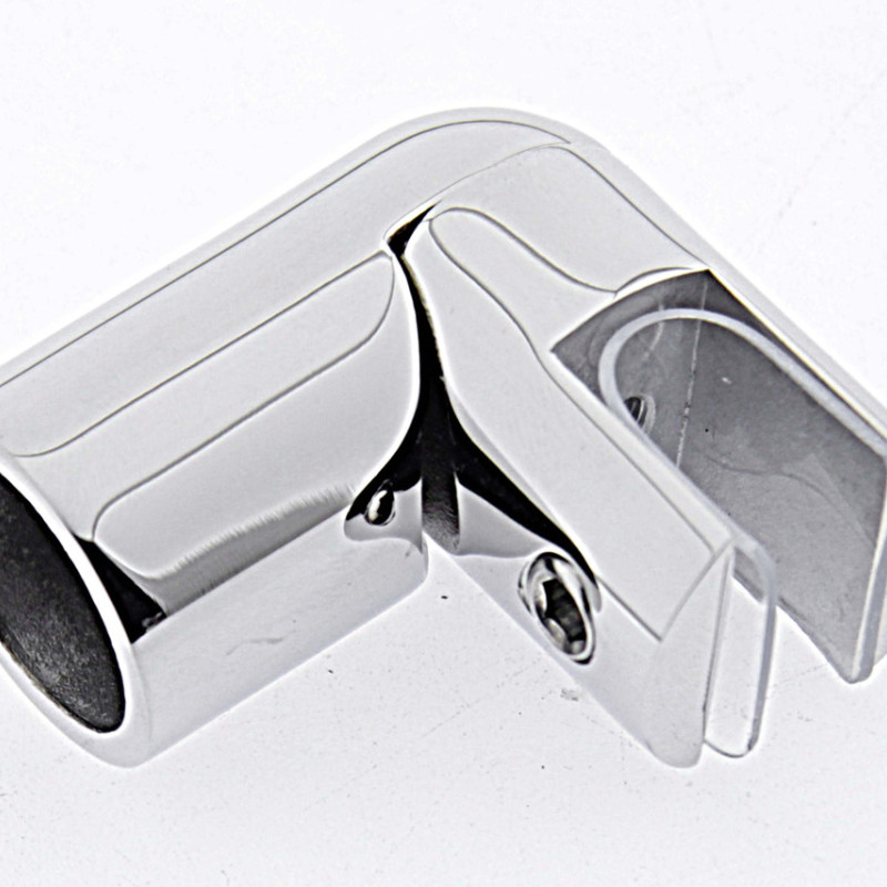 Конектор до труби глухий 90° сатин (КН15 ЦП)