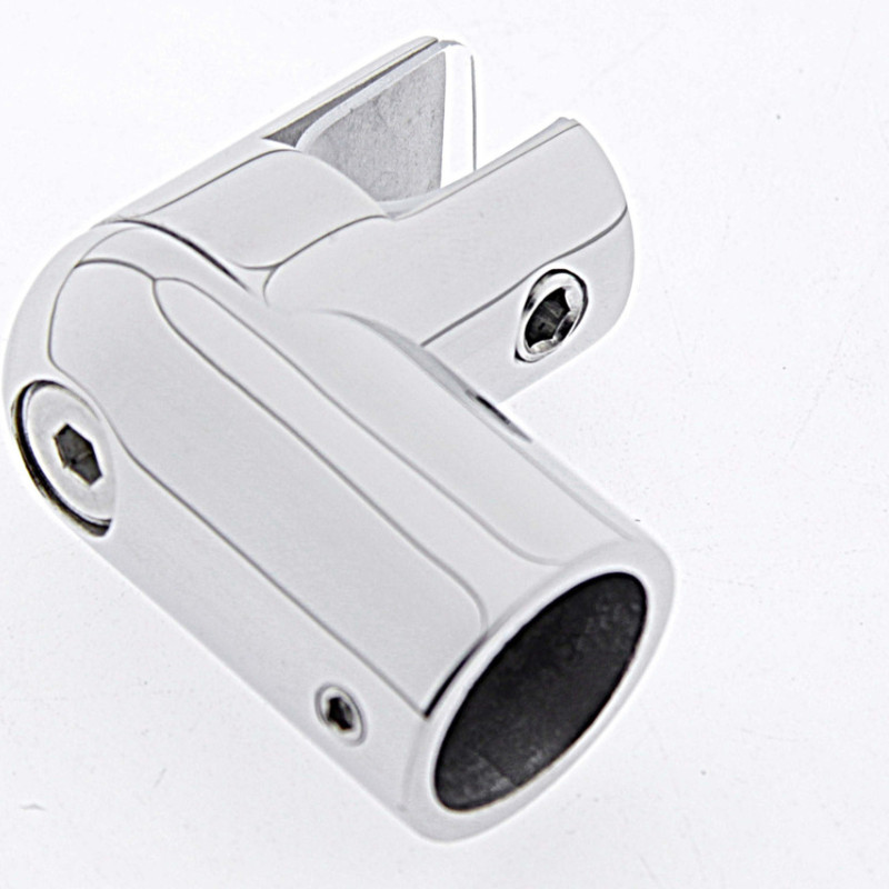 Конектор до труби глухий 90° сатин (КН15 ЦП)