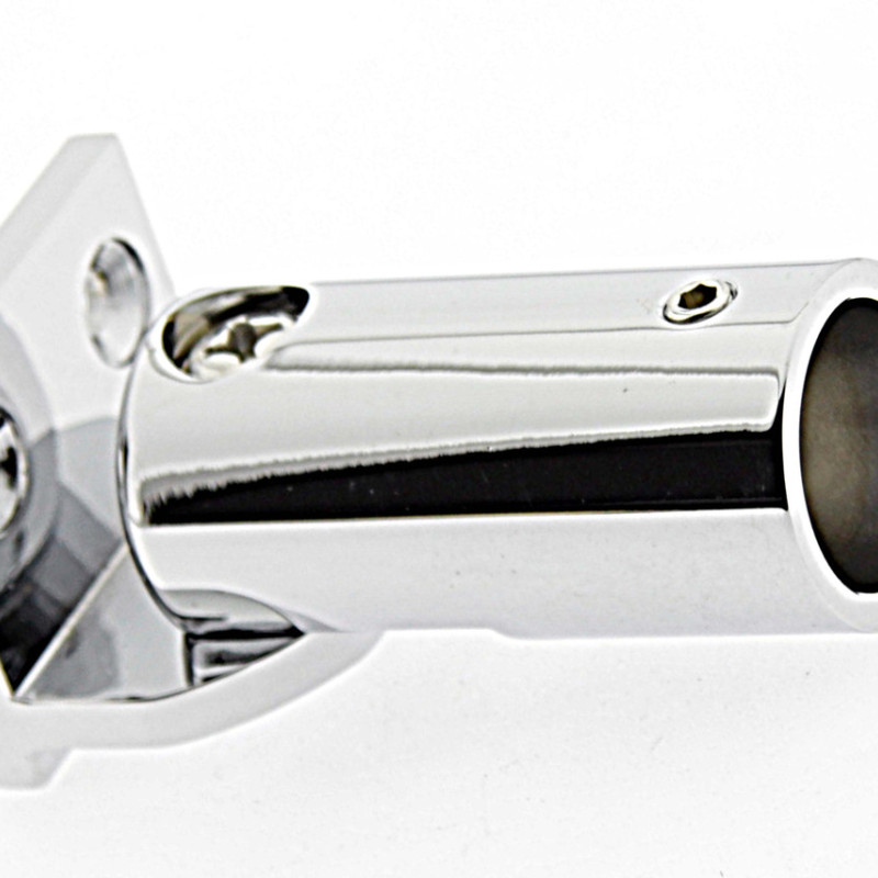 Кріплення труби (19 мм) до стіни поворотний Хром (КН18 ЦП)