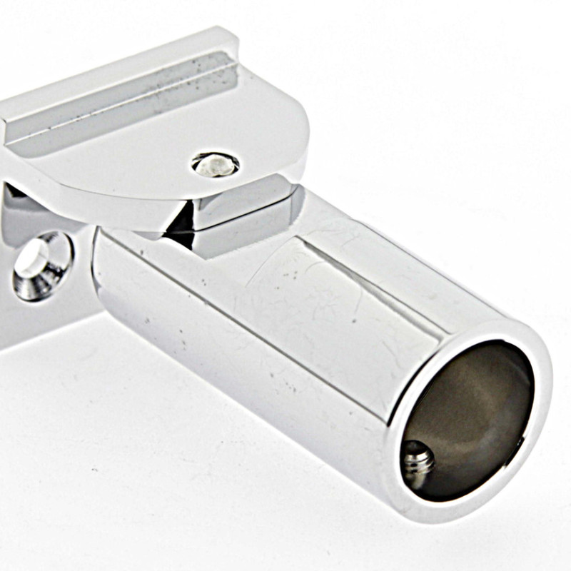 Кріплення труби (19 мм) до стіни поворотний Хром (КН18 ЦП)