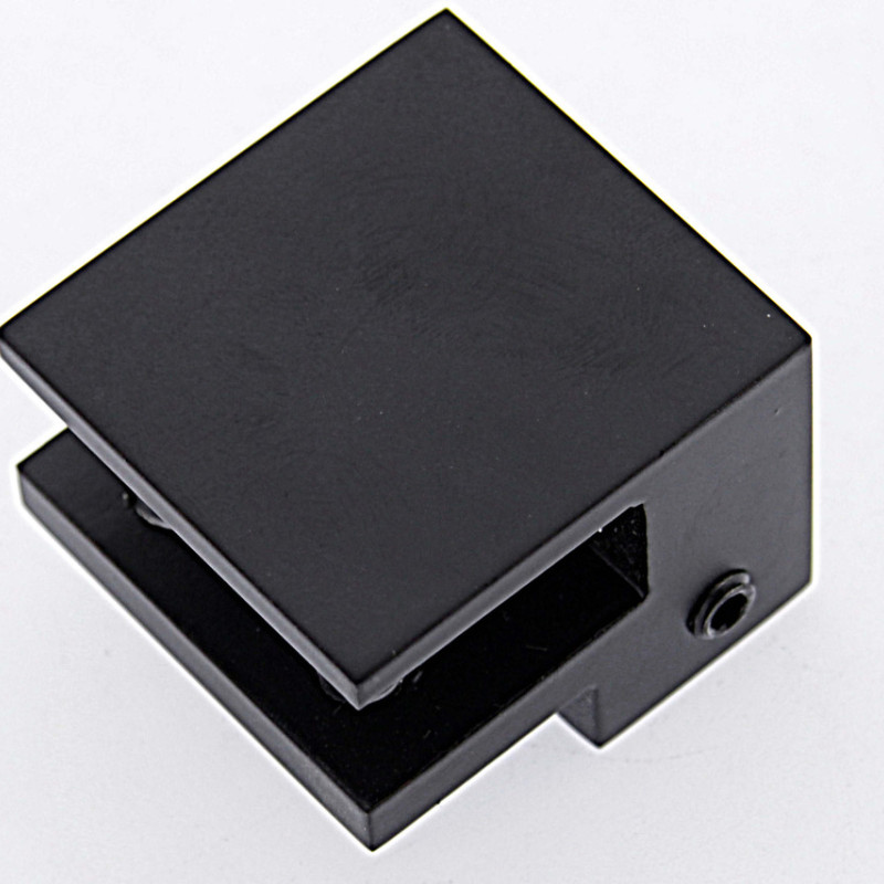 Кріплення скла до труби 30х10 кутовий 90° чорний глучений мат (КН21 БЛ)