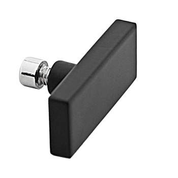 Заглушка на скло для труби 30х10 мм чорний мат.