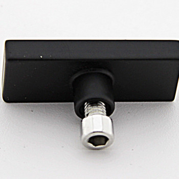 Заглушка на скло для труби 30х10 мм чорний мат.