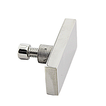 Заглушка на скло для труби 30х10 мм полірована неіржавка сталь (КН29Р ПСС)