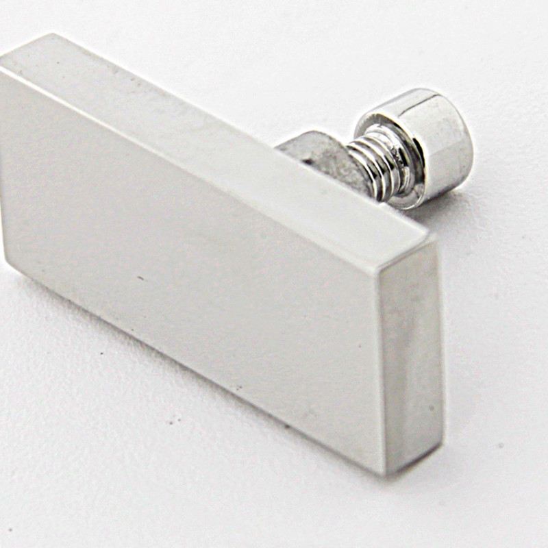 Заглушка на скло для труби 30х10 мм полірована неіржавка сталь (КН29Р ПСС)