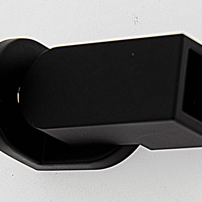 Кріплення скла до труби 15х15 мм чорний мат, неіржавка сталь (КН50 БЛ)