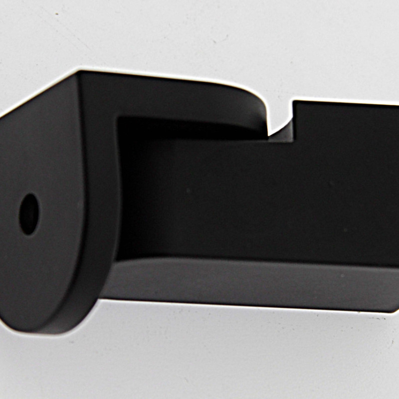 Кріплення скла до труби 15х15 мм чорний мат, неіржавка сталь (КН50 БЛ)