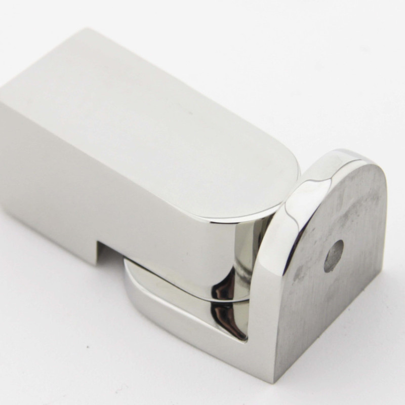 Кріплення скла до труби 15х15 мм полірована неіржавка сталь (КН50 ПСС)