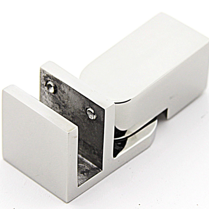 Кріплення скла до труби 15х15 мм полірована неіржавка сталь (КН51 ПСС)