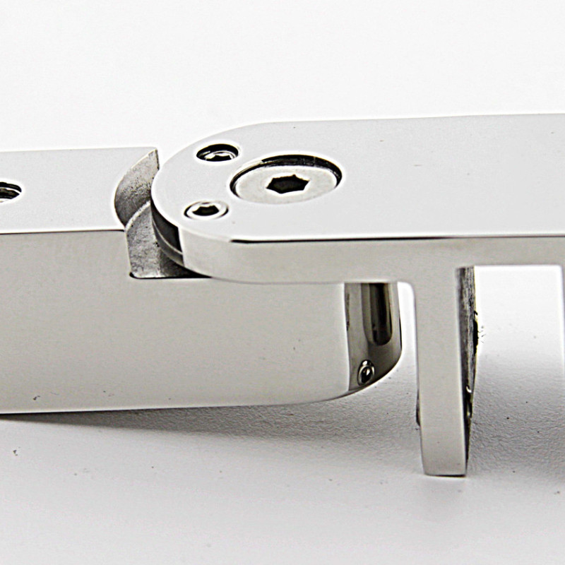 Кріплення скла до труби 15х15 мм полірована неіржавка сталь (КН51 ПСС)