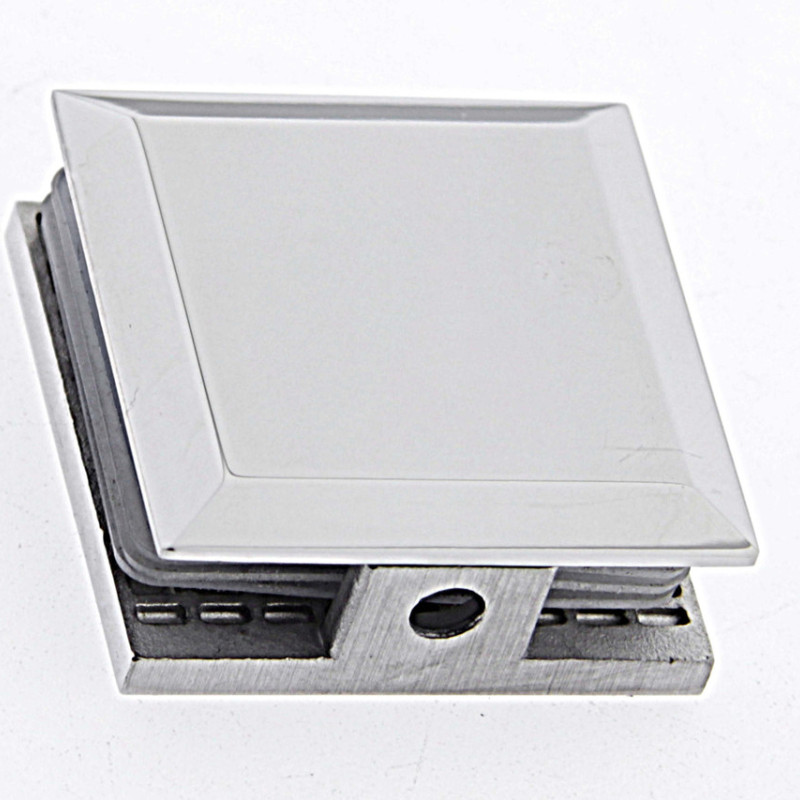 Конектор стіна скло (90°) полірована неіржавка сталь (КН901А ПСС)