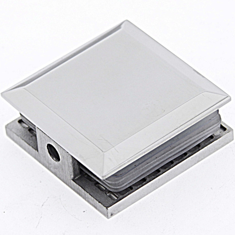 Конектор стіна скло (90°) полірована неіржавка сталь (КН901А ПСС)