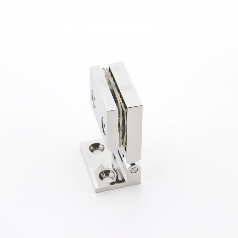 Петля скло-стіна без фіксації полірована неіржавка сталь (КП827 ПСС)