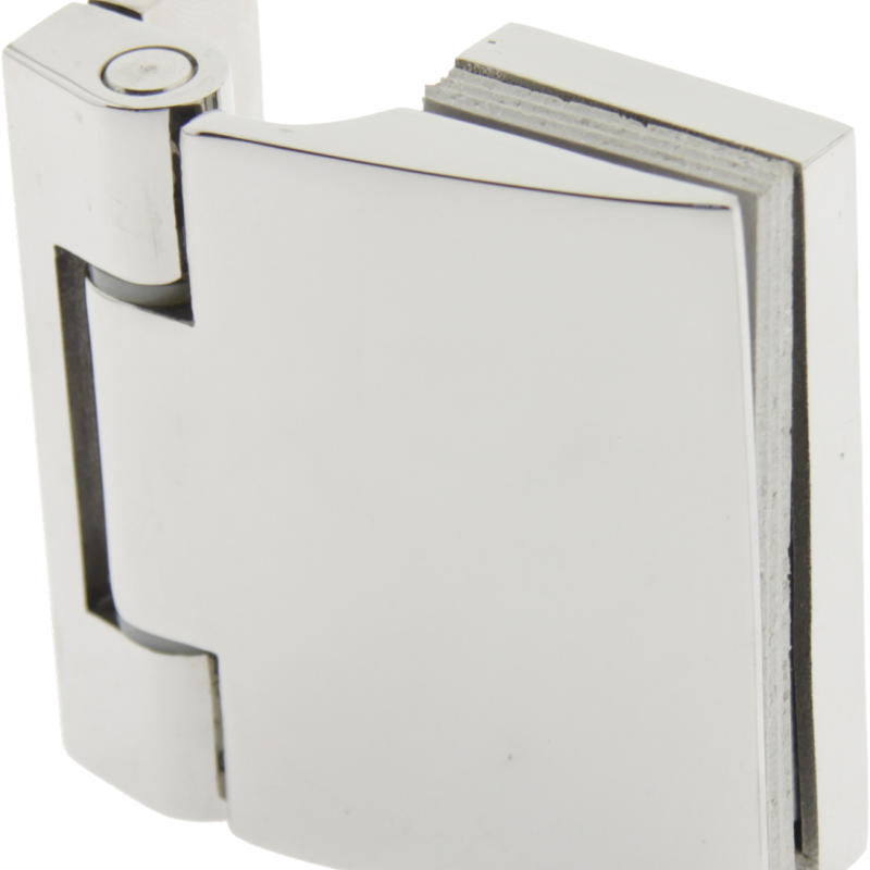 Петля скло-стіна без фіксації полірована неіржавка сталь (КП829 ПСС)