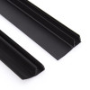 Ущільнювач для душової кабіни чорний, бічний (F) довжина 2,2 м. Вія 25 мм.