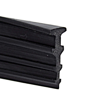 Ущільнювач ялинка для скла душової кабіни (ФС200 БЛ) чорного кольору
