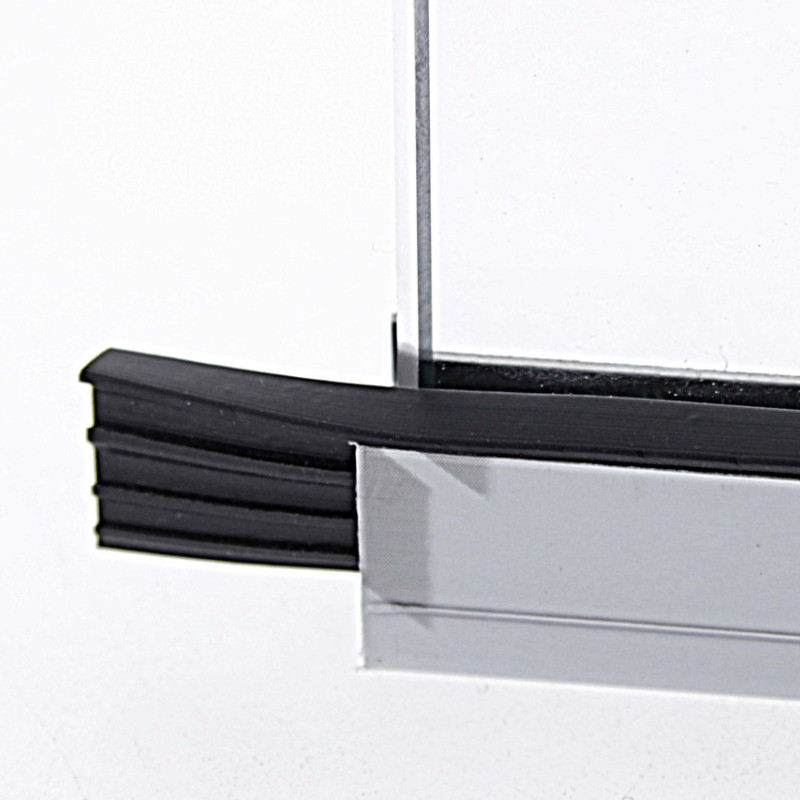 Ущільнювач ялинка для скла душової кабіни (ФС200 БЛ) чорного кольору