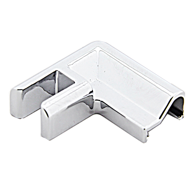 З'єднувач алюмінієвого порогу зі склом під кутом 90 ° Лівий