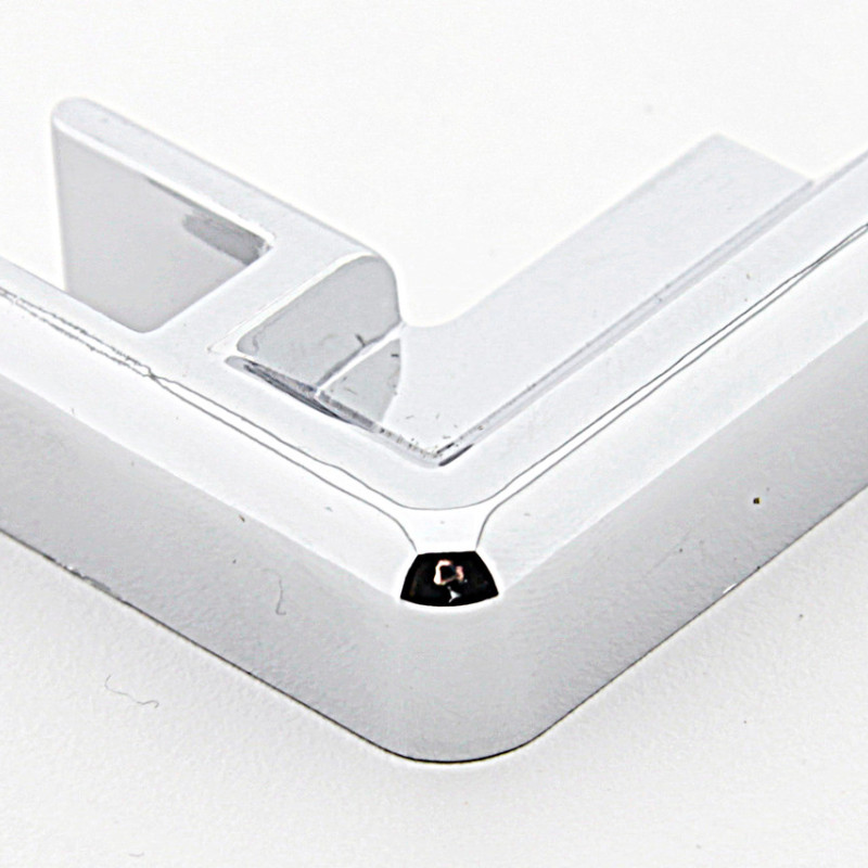 З'єднувач алюмінієвого порогу зі склом під кутом 90 ° Лівий