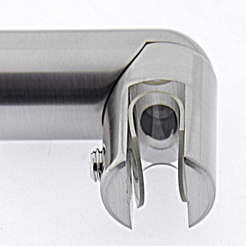 Конектор до труби глухий 90° сатин (КН15 ЦП) Сатин