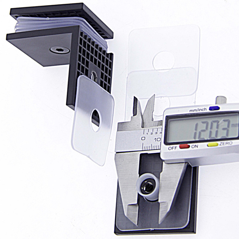 Кріплення для скла (скло-скло) 90 ° (КН 1202)