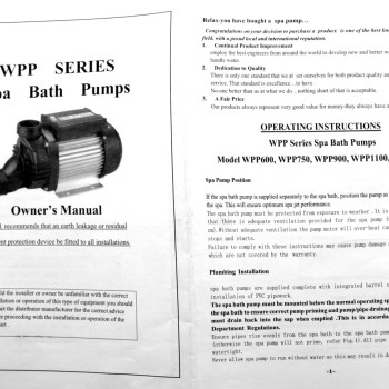 Насос гідромасажних ван 1100