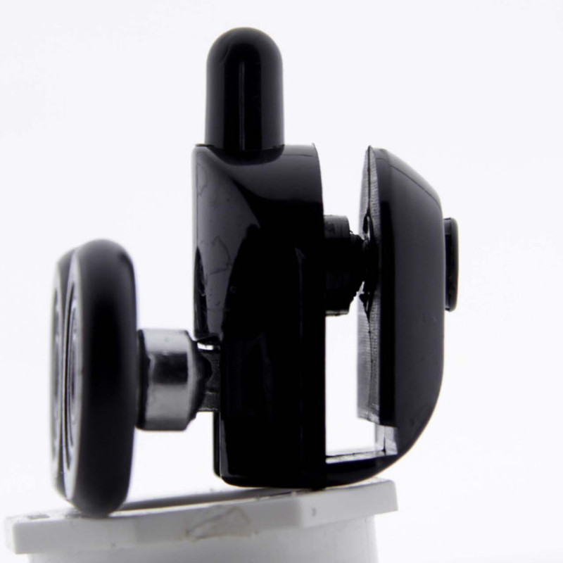 Ролики для душових кабін (В-43 Д БЛ) нижні, чорні