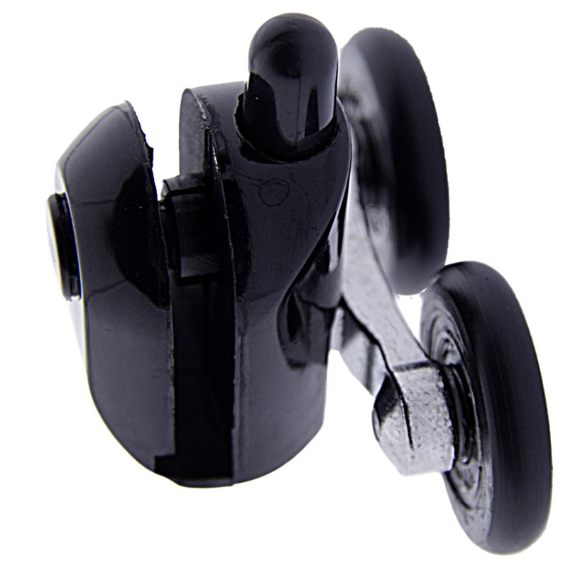 Ролики для душових кабін (В-43 Д БЛ) нижні, чорні