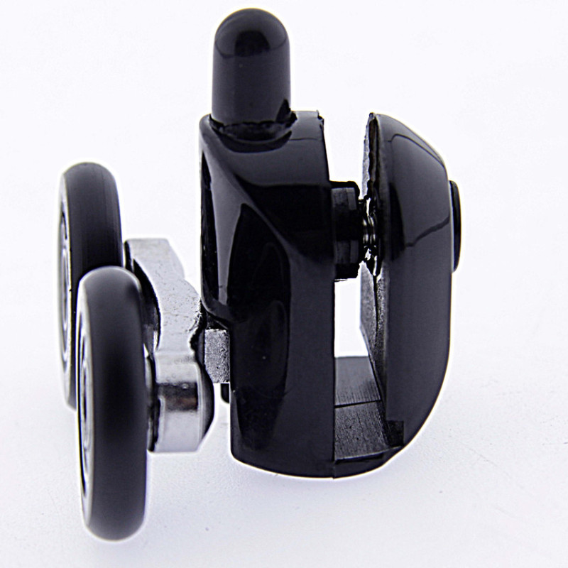 Ролики для душових кабін (В-43 Д БЛ) нижні, чорні 26 мм.