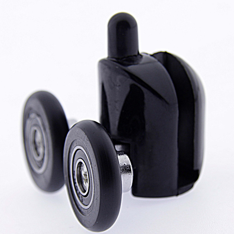 Ролики для душових кабін (В-43 Д БЛ) нижні, чорні 26 мм.