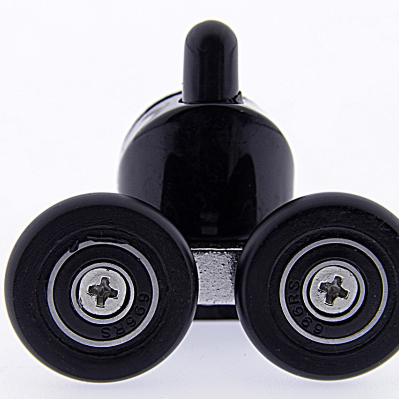 Ролики для душових кабін (В-43 Д БЛ) нижні, чорні 26 мм.